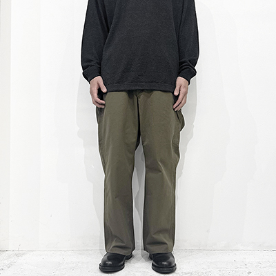 refomed [ FORMAN SUSPENDER PANTS ] OLIVE