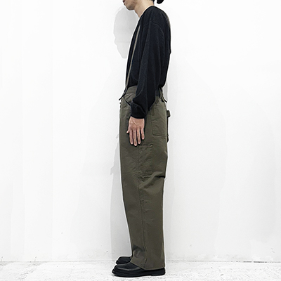refomed [ FORMAN SUSPENDER PANTS ] OLIVE