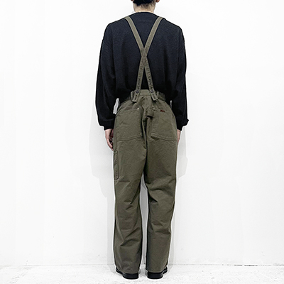 refomed [ FORMAN SUSPENDER PANTS ] OLIVE