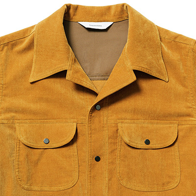 Sasquatchfabrix. [ VELVET BUSH SHIRT JACKET ] MUSTARD