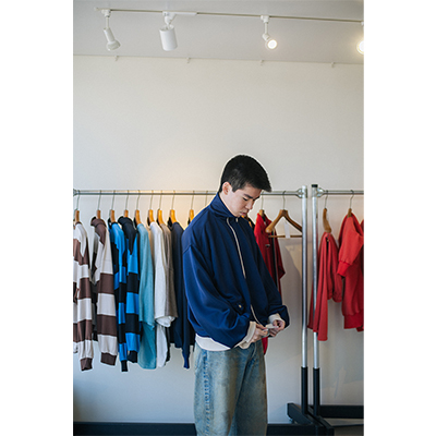 refomed [ OLD MAN TRACK JACKET ] NAVY