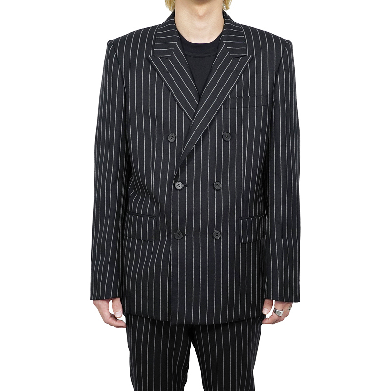 double breasted black jacket