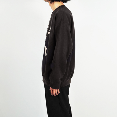 Sasquatchfabrix. [ “労働者を大切に”  VINTAGE SWEATSHIRT ] BLACK