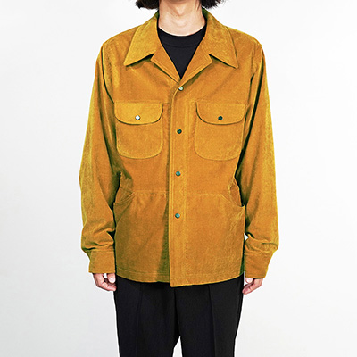 Sasquatchfabrix. [ VELVET BUSH SHIRT JACKET ] MUSTARD