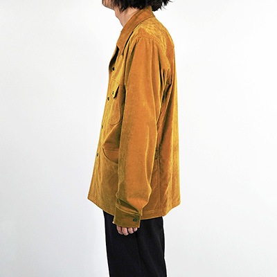 Sasquatchfabrix. [ VELVET BUSH SHIRT JACKET ] MUSTARD