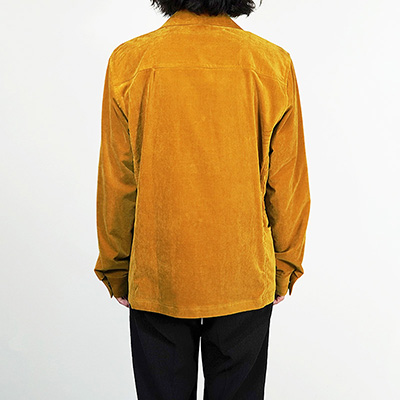 Sasquatchfabrix. [ VELVET BUSH SHIRT JACKET ] MUSTARD