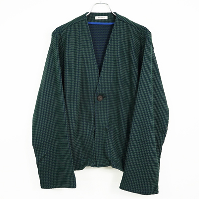 MATSUFUJI [ Big Waffle Cardigan ] GRN×BLU