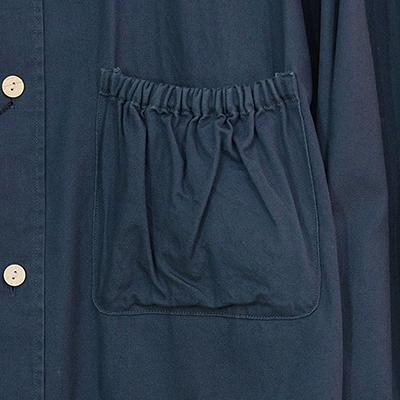 refomed [ WRIST PATCH WIDE SHIRT "OXFORD" ] NAVY