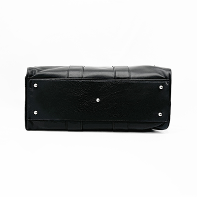 DAIRIKU [ Leather Boston Bag with Soup Acce ] Black