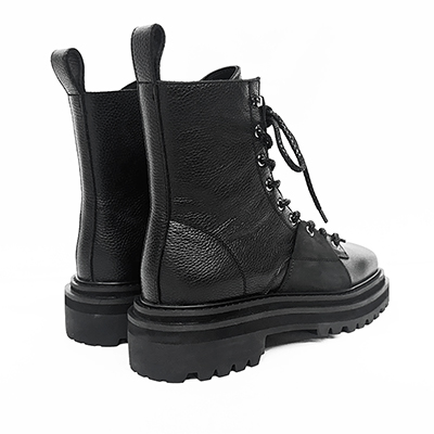 DAIRIKU [ "O'Halloran" Square Toe Fireman Boots ] Black&Suede  Black