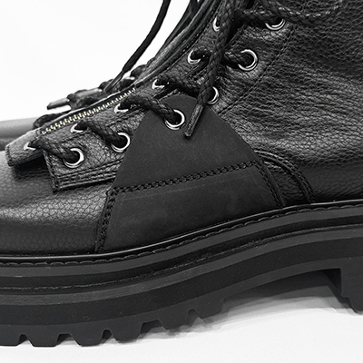 DAIRIKU [ "O'Halloran" Square Toe Fireman Boots ] Black&Suede  Black