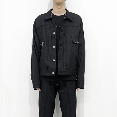 DAIRIKU [ 2pkt Ployester Jacket ] Black