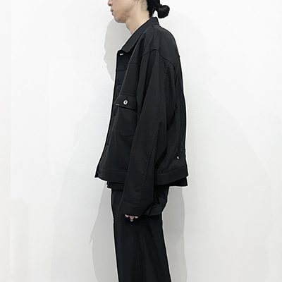 DAIRIKU [ 2pkt Ployester Jacket ] Black