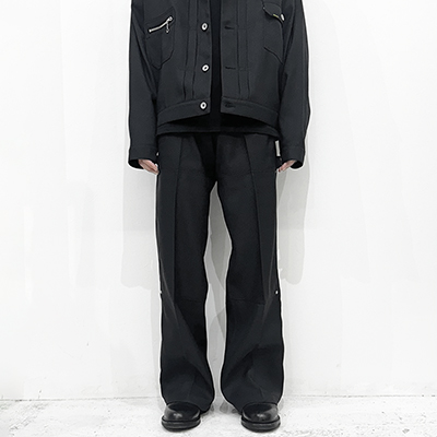 DAIRIKU [ "Painter" Pressed Pants ] Black