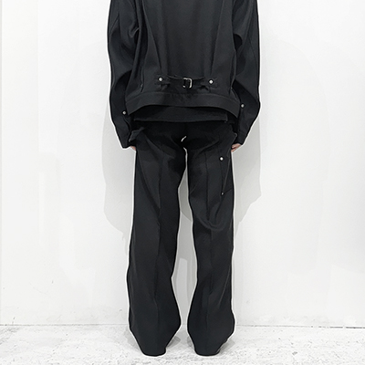 DAIRIKU [ "Painter" Pressed Pants ] Black