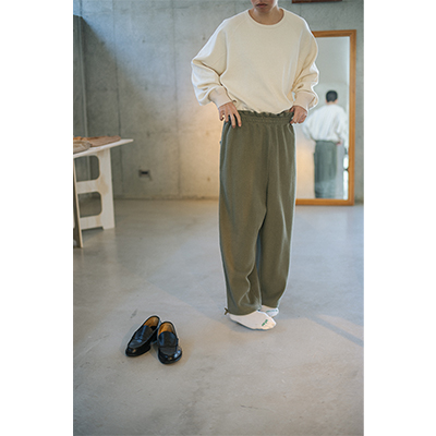 refomed [ AZEAMI THERMAL PANTS ] KHAKI