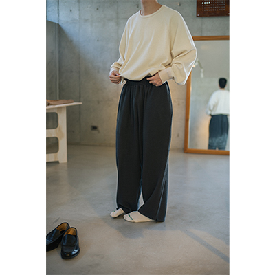 refomed [ AZEAMI THERMAL PANTS ] CHARCOAL