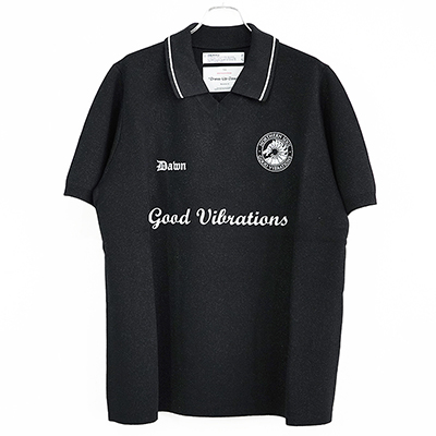 DAIRIKU [ Lame Soccer Uniform Knit Pullover ] Black