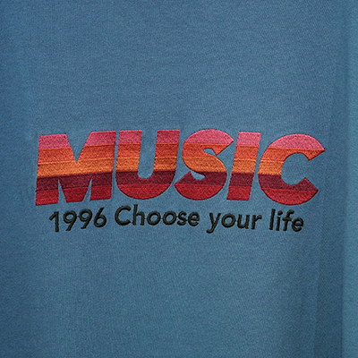 DAIRIKU [ "MUSIC" tee ] Aqua