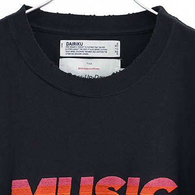 DAIRIKU [ "MUSIC" tee ] Black