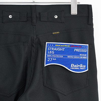 DAIRIKU [ "Straight" Pressed Pants ] Black