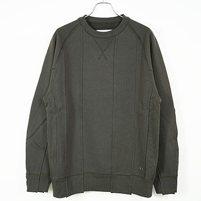 SUGARHILL [ PATCHING SWEAT SHIRT ] CHARCOAL BLACK