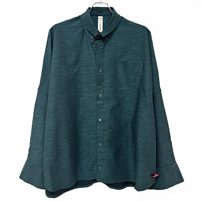 SHINYAKOZUKA [ GIANT SHIRT WITH NO BIJOU ] POOL GREEN