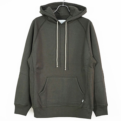 SUGARHILL [ RAW EDGE HOODIE ] CHARCOAL BLACK