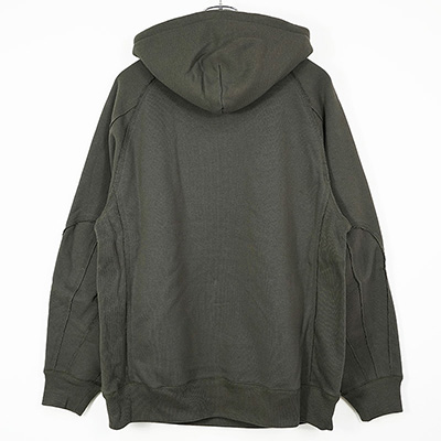 SUGARHILL [ RAW EDGE HOODIE ] CHARCOAL BLACK