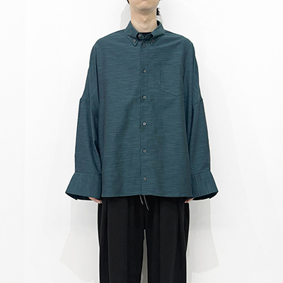 SHINYAKOZUKA [ GIANT SHIRT WITH NO BIJOU ] POOL GREEN