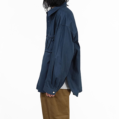 refomed [ WRIST PATCH WIDE SHIRT "OXFORD" ] NAVY