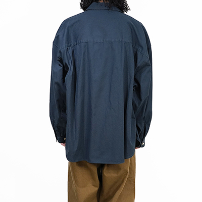 refomed [ WRIST PATCH WIDE SHIRT "OXFORD" ] NAVY
