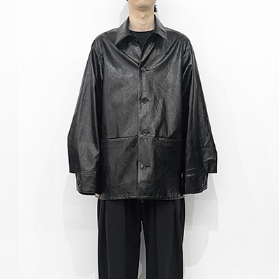 SHINYAKOZUKA [ MAC SHIRT-ISH JK ] BLACK