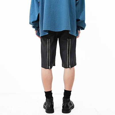 DAIRIKU [ "Short" Bondage Pressed Pants ] Black