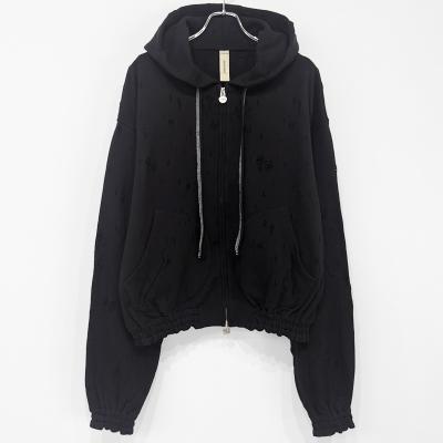 SHINYAKOZUKA [ OLD STYLE ZIP HOODIE ] DAWN BLACK
