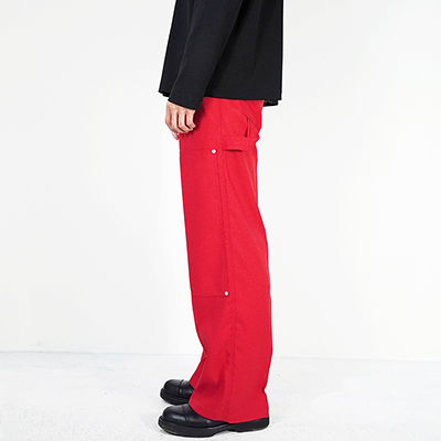 DAIRIKU [ "Painter" Pressed Pants ] YMO(Red)