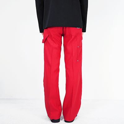 DAIRIKU [ "Painter" Pressed Pants ] YMO(Red)