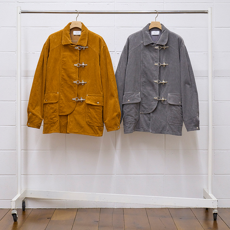 UNUSED [ US fireman corduroy jacket  GRAY   ロイド・エフ