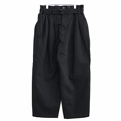 ESSAY [ HAKAMA DENIM (P-3) ] BLACK DENIM