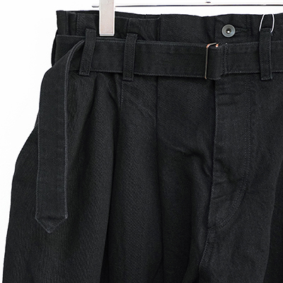 ESSAY [ HAKAMA DENIM (P-3) ] BLACK DENIM