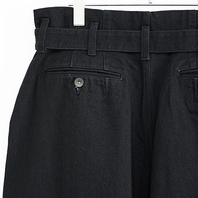 ESSAY [ HAKAMA DENIM (P-3) ] BLACK DENIM