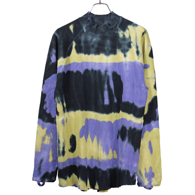 Sasquatchfabrix. [ TYE-DYE MOCKNECK WAFFLE ]