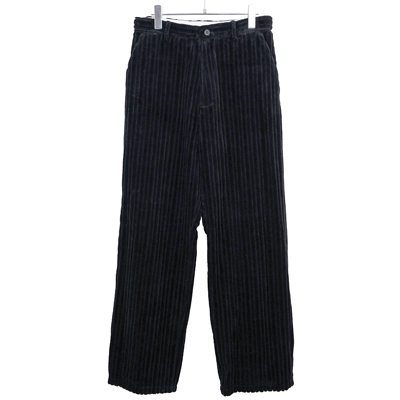 MATSUFUJI [ Wide Corduroy 6P Trousers ] BLACK
