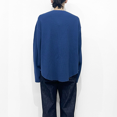 UNUSED [ US2452 (Long sleeve thermal T-shirt Over size) ] BLUE
