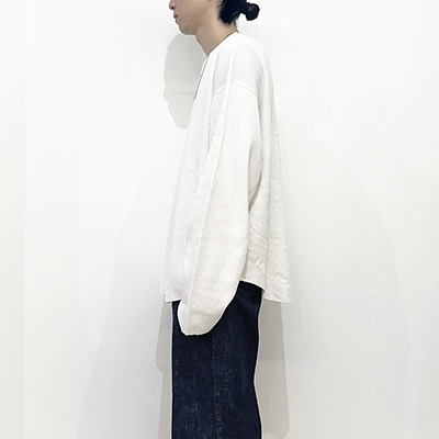 UNUSED [ US2452 (Long sleeve thermal T-shirt Over size) ] ECRU