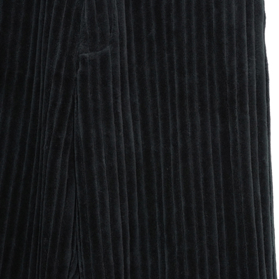 MATSUFUJI [ Wide Corduroy 6P Trousers ] BLACK