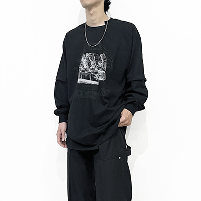 ESSAY [ CUT UP LONG LAYER T-SHIRT (TS-3) ] TEA PARTY