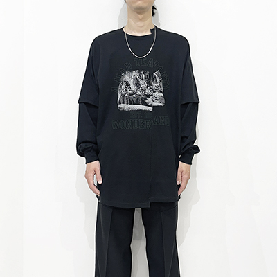 ESSAY [ CUT UP LONG LAYER T-SHIRT (TS-3) ] TEA PARTY