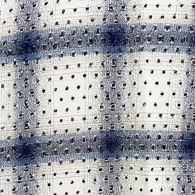 SUGARHILL [ RAYON OMBRE PUNCHING BLOUSE ] IVORY&BLUE