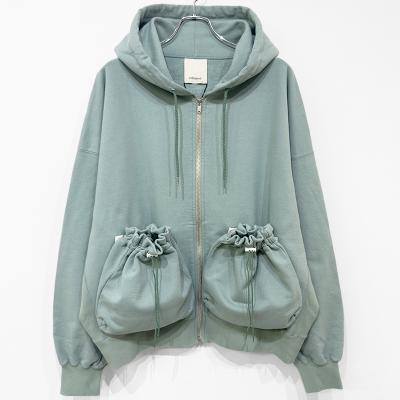 refomed [ "KINCHAKU" ZIPUP HOODIE ] MINT